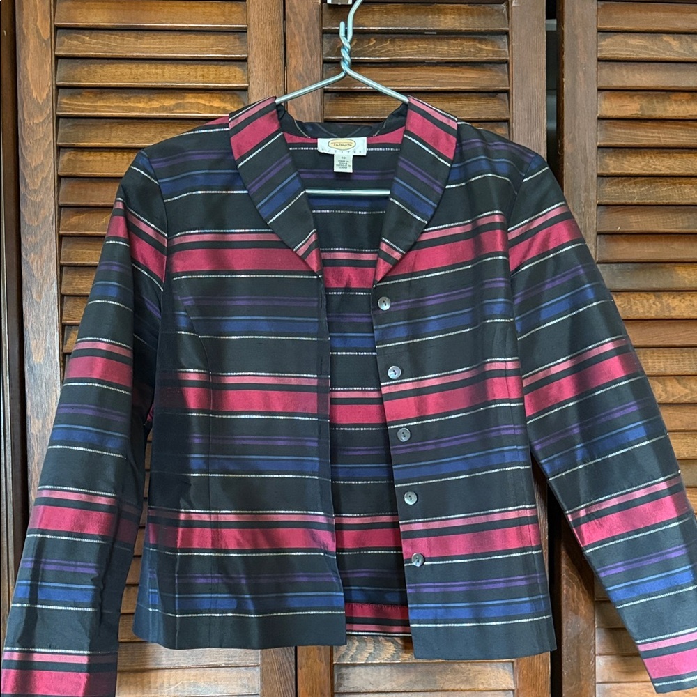 Talbots Petite Women's Striped Jacket